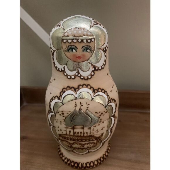 Russian Authentic Wood Nesting Dolls - Picture 2 of 5
